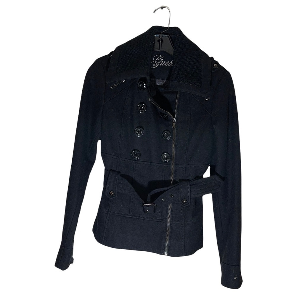 Guess Wool Blend Pea Coat. Size SP GUC - Picture 3 of 10